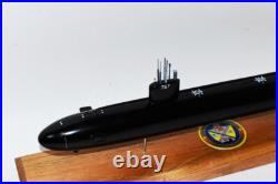 USS Alexandria SSN-757 (Black Hull) Submarine Model, Navy, Scale Model, Mahogany, 20