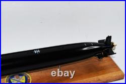 USS Alexandria SSN-757 (Black Hull) Submarine Model, Navy, Scale Model, Mahogany, 20
