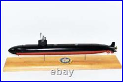 USS Alexandria SSN-757 Submarine, Navy, Scale Model, Mahogany, 20 inch, LA Class