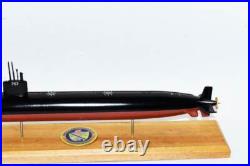 USS Alexandria SSN-757 Submarine, Navy, Scale Model, Mahogany, 20 inch, LA Class