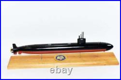 USS Alexandria SSN-757 Submarine, Navy, Scale Model, Mahogany, 20 inch, LA Class