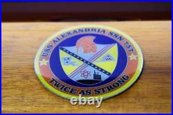 USS Alexandria SSN-757 Submarine, Navy, Scale Model, Mahogany, 20 inch, LA Class
