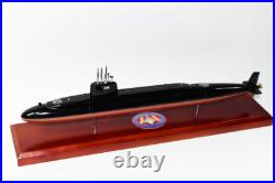 USS Andrew Jackson SSBN-619 Submarine Model, Navy, Scale Model, Mahogany, 20