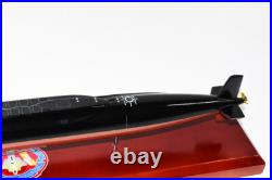 USS Andrew Jackson SSBN-619 Submarine Model, Navy, Scale Model, Mahogany, 20