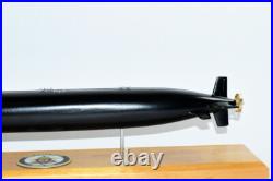 USS Annapolis SSN-760 (Black Hull) Submarine Model, Navy, Scale Model, Mahogany, 20
