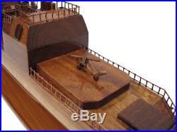 USS Anzio Ticonderoga Class Guided Missile Cruiser Navy Wooden Wood Ship Model