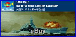 USS BB-55 NORTH CAROLINA BATTLESHIP 1/350 ship Trumpeter model kit05303
