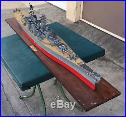 USS BB 63 Missouri Battleship Wood Model 55 Inches Long