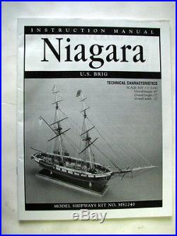 Uss Brig Niagara Wooden Ship Model Kit 2240 47 Long