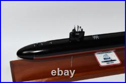 USS Baltimore (SSN-704) Flt I Submarine Model, Navy, Scale Model, Mahogany, 20