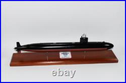 USS Baltimore (SSN-704) Flt I Submarine Model, Navy, Scale Model, Mahogany, 20