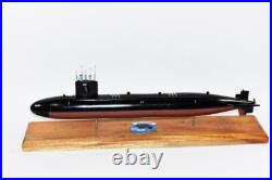 USS Batfish SSN-681 Submarine Model, US Navy, Scale Model, Mahogany, Sturgeon