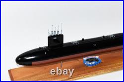 USS Batfish SSN-681 Submarine Model, US Navy, Scale Model, Mahogany, Sturgeon