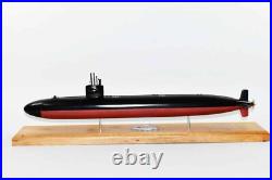 USS Baton Rouge (SSN-689) Submarine Model, Navy, Scale Model, Mahogany, 20 inch, LA