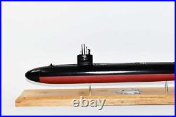 USS Baton Rouge (SSN-689) Submarine Model, Navy, Scale Model, Mahogany, 20 inch, LA