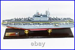 USS Belleau Wood LHA 3 24 inch Model, Navy, Scale Model, Mahogany, Tarawa Class