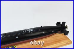 USS Billfish SSN-676 Submarine Model, US Navy, Scale Model, Mahogany, Sturgeon