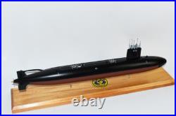USS Billfish SSN-676 Submarine Model, US Navy, Scale Model, Mahogany, Sturgeon