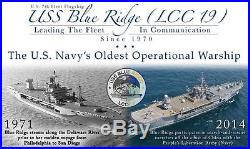 USS Blue Ridge LCC-19 HAT LAPEL PIN UP US NAVY 7TH FLEET FLAGSHIP NQHS