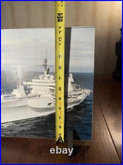 USS Blue Ridge LCC-19 Photo 14x10 Color Navy Command Ship w Patch