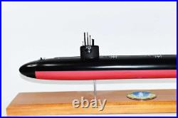 USS Boston SSN-703 Submarine Model, Navy, Scale Model, Mahogany, 20 inch, LA Class