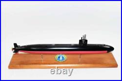 USS Boston SSN-703 Submarine Model, Navy, Scale Model, Mahogany, 20 inch, LA Class