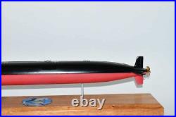 USS Buffalo (SSN-715) FLT I Submarine Model, Navy, Scale Model, Mahogany, 20 inch, LA