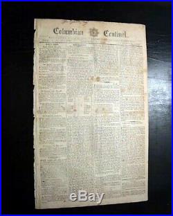 USS CONSTITUTION United States Navy Frigate Sail Ship KEEL LAID 1797 Newspaper