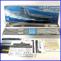 USS CV-2 LEXINGTON CARRIER 05/1942 Ship Trumpeter 1/350 Model Kit 05608 OPEN BOX