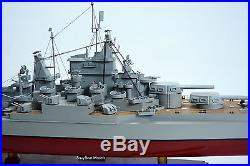 USS California BB-44 Tennessee-class Battleship Handmade Wooden Warship Model