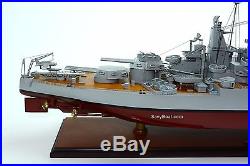 USS California BB-44 Tennessee-class Battleship Wooden Ship Model Scale 1200