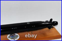 USS California (SSN-781) Submarine Model, US Navy, 20 Scale Model, Mahogany