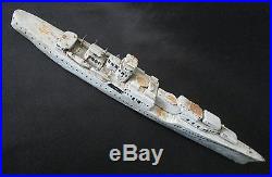 USS Chicago US Navy Wood Battleship (Partial Completed Model). Folkart