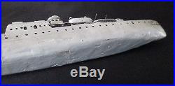 USS Chicago US Navy Wood Battleship (Partial Completed Model). Folkart