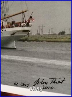 USS Coast Guard Eagle Photograph Signed