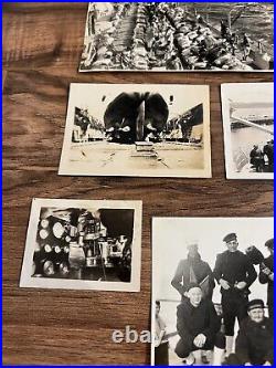 USS Colorado 1930's Photo Lot, Shellback, Navy Diver, Ammo Loading 14 Photos