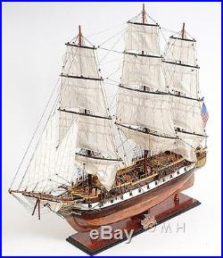 USS Constellation Tall Ship Yankee Racehorse Wooden Boat 38 Fully Assembled New