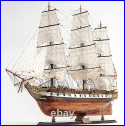 USS Constellation Wooden Model Warship Fully Assembled Museum Quality