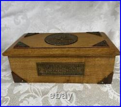 USS Constitution 1927 Restoration Hull Wood Display Box