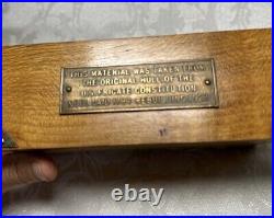 USS Constitution 1927 Restoration Hull Wood Display Box