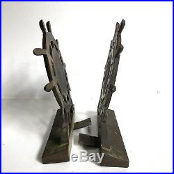 USS Constitution Bookends 2 Ships Wheel Made From The Ship Ironsides Navy