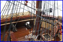 USS Constitution Copper Bottom Old Ironsides Tall Ship 38 Assembled Wood Model