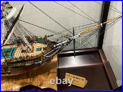 USS Constitution Old Ironsides 1/98 Model Ship SCRATCH BUILT, Exposed Decks