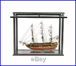USS Constitution Old Ironsides Model 29 Tall Ship with Opening Front Display Case