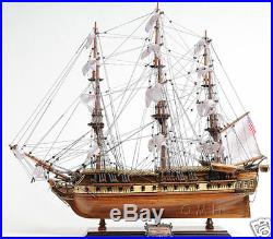 USS Constitution Old Ironsides Model 29 Tall Ship with Opening Front Display Case