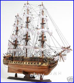 USS Constitution Old Ironsides Model 29 Tall Ship with Table Top Display Case New
