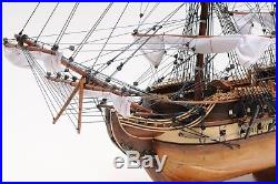 USS Constitution Old Ironsides Tall Sailing Ship Frigate Assembled Wooden Model