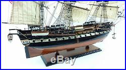 USS Constitution Tall Ship Full Assembled 35 Built Wooden Model Ship NEW