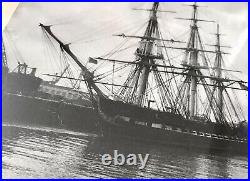USS Constitution Vintage Photo Piece Wood from Old Ironsides Newspaper Articles