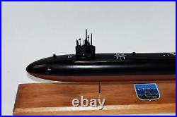 USS Dace SSN-607 Submarine Model, US Navy, Scale Model, Mahogany, Permit Class
